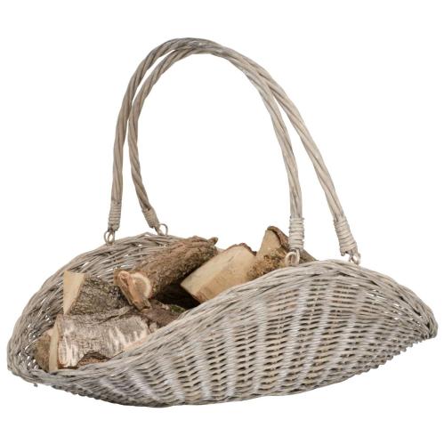 Vedkorg med grepe - 70 cm - www.frokenfraken.se