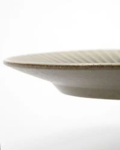 Middagstallrik - Pleat Grå/Brun - 12-Pack - Ø27 cm - www.frokenfraken.se