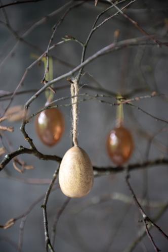 Ägg - Hänge - Trä - 5 cm - www.frokenfraken.se