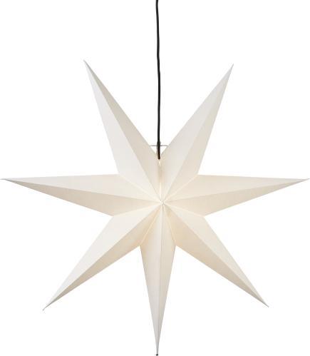 Julstjärna - Frozen Vit - inkl svart textilsladd - 70 cm - www.frokenfraken.se
