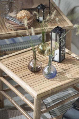 Sidebord set 2st kvadratisk Bambu - 54 X 54 X 44 CM - www.frokenfraken.se
