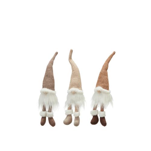 Tomte - Sittande - Brun - 40 cm - www.frokenfraken.se