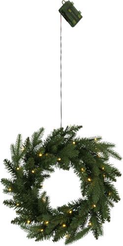 Krans - Grankrans belysning- Batteri - Ø40 cm - www.frokenfraken.se