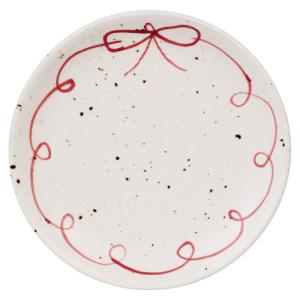 Tallrik - Viola Rosett - Röd/Vit - Ø26 cm - www.frokenfraken.se