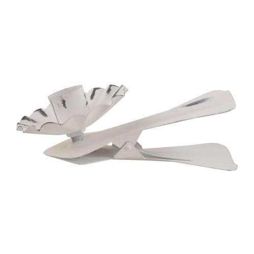 Ljusklämma - Ljusclips XL - för rustikljus - Vit - 16 cm - www.frokenfraken.se