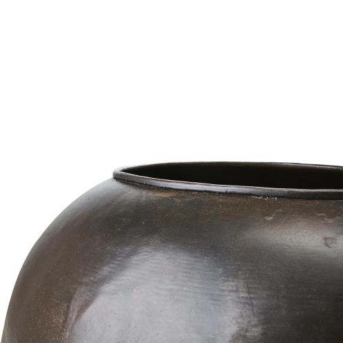 Kruka Rund metall - Svart - Ø22/40 x 28 cm - www.frokenfraken.se