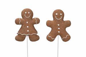 Pepparkaka - På Stick - 1 st - 8 cm - www.frokenfraken.se