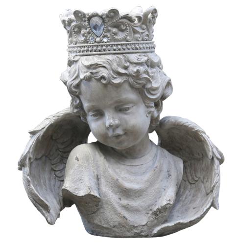 Ängel - Stor ängel med tiara - Vintage Engel - 33 cm - www.frokenfraken.se