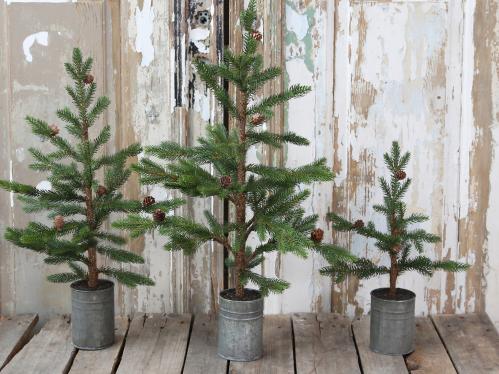 Julgran i zinkkruka 68 cm - www.frokenfraken.se