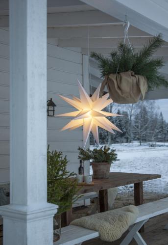 Adventstjärna - vit - utomhus/inomhus - 100 cm - www.frokenfraken.se
