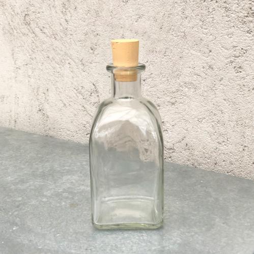 Glasflaska med kork - 14 cm - 250ml - www.frokenfraken.se