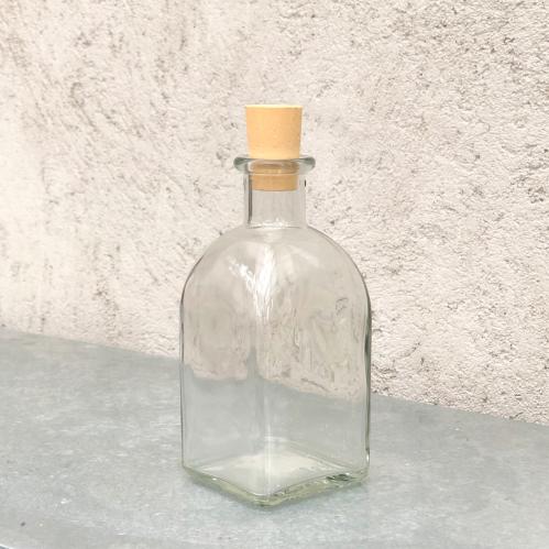Glasflaska med kork - 14 cm - 250ml - www.frokenfraken.se