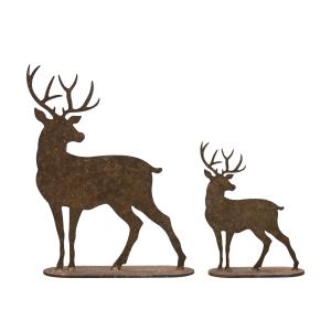 Hjort - Rost - 2 storlekar - 14 x 5 x 19 cm, 9 x 4 x 12 cm - www.frokenfraken.se