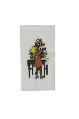 Servett - Barnen i Bullerbyn - Kapitel 4 - 11 x 21 cm - www.frokenfraken.se