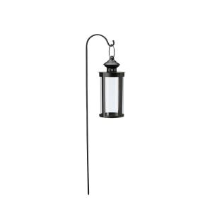 Hängande ljuslykta på pinne - Svart - 65 cm - www.frokenfraken.se