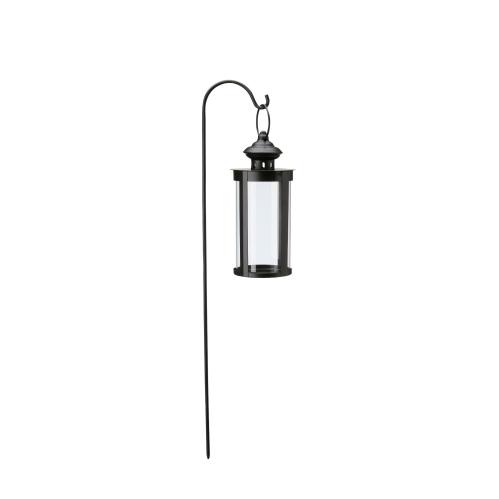 Hängande ljuslykta på pinne - Svart - 65 cm - www.frokenfraken.se