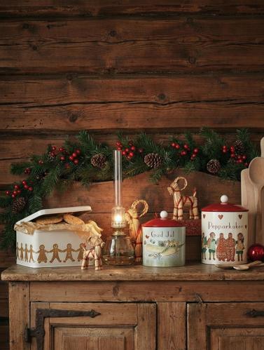 Plåtburk - Pepparkaksburk - 18 x 18 x 10cm - www.frokenfraken.se