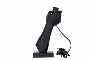 Lampfot - Hand - Svart - 17,5 x 9 x 31 cm - www.frokenfraken.se