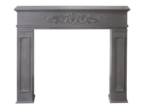 Eldstad - Fransk öppenspis decor - Antikgrå - 95 x 110 cm - www.frokenfraken.se