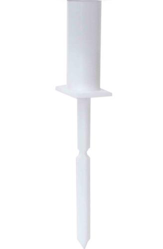Lykta med batteriljus - Vit - Med avtagbart stativ - 18 cm - www.frokenfraken.se