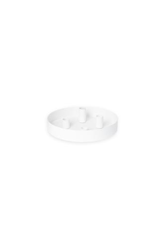 Bordsljusstake - SUND - 4 ljus magnet - Vit - Ø34 cm - www.frokenfraken.se