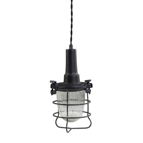 Lampa - Factory - Arbetslampa med glas - H28/Ø13 cm - www.frokenfraken.se