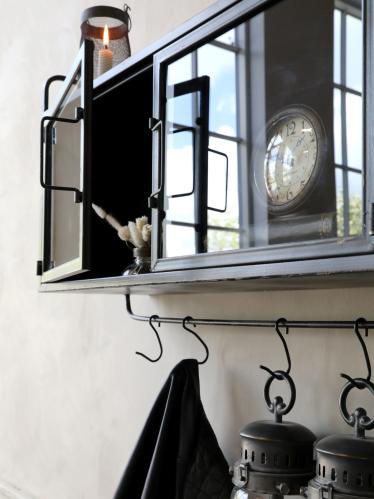 Hyllskåp - Factory - 2-pack - Svarta - 45 x 65 x 21 cm - www.frokenfraken.se