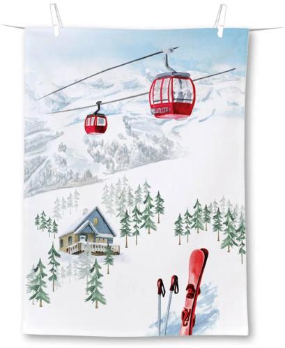 Kökshandduk - Snowy Holidays - 50 x 70 cm - www.frokenfraken.se