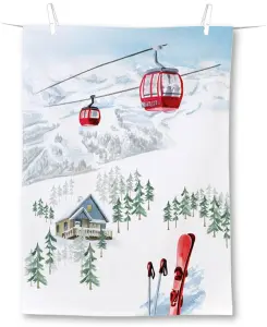 Kökshandduk - Snowy Holidays - 50 x 70 cm - www.frokenfraken.se