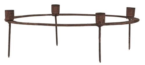 Ljusstake - Adventsljusstake - Rost - Julgransljus - Ø 21,7 cm - www.frokenfraken.se