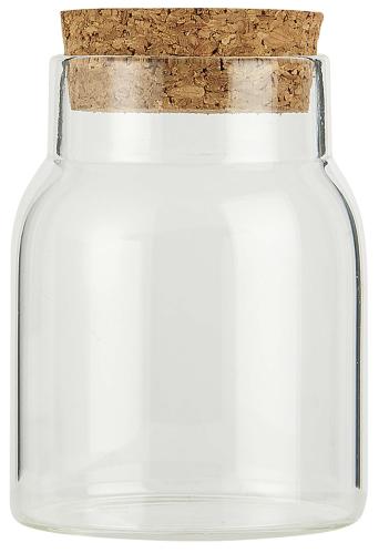 Glasburk med korklock 150 ml - Ø6,2 X 9 CM - www.frokenfraken.se