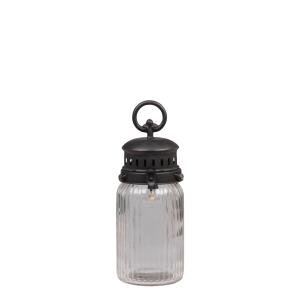 Fransk ladugårdslykta med glödlampa och timer - 30 x Ø11 cm - www.frokenfraken.se