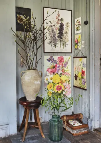 Poster - Vintage - Dahlia - 50 x 70 cm - www.frokenfraken.se