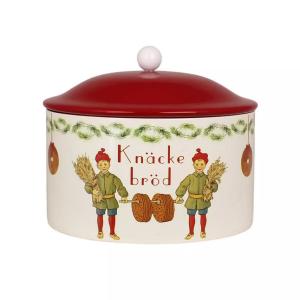 Plåtburk - Gammaldags - Knäckebröd - Ø20 x 26 cm - www.frokenfraken.se