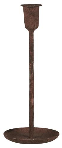 Ljusstake med skålfot - Rost - Ø10 x 24,5 cm - www.frokenfraken.se