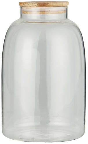 Glasburk med Bambulock 3100 ml - Ø15 X 23,5 CM - www.frokenfraken.se