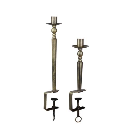 Ljusstake med tving - Antik Mässing - 37 cm - www.frokenfraken.se