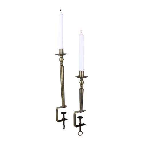 Ljusstake med tving - Antik Mässing - 37 cm - www.frokenfraken.se