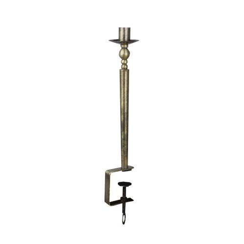 Ljusstake med tving - Antik Mässing - 37 cm - www.frokenfraken.se