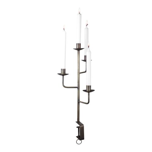 XXX_UTGÅTT_Ljusstake - Kandelaber med tving - Antik Mässing - 50 cm - www.frokenfraken.se