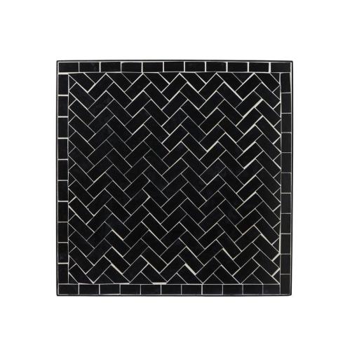 Trädgårdsbord - Svart Mosaik - Järn - 60 x 60 x 72 cm - www.frokenfraken.se