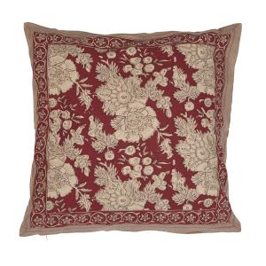 Kuddfodral - SONIA - RÖD - 48x48 cm - www.frokenfraken.se