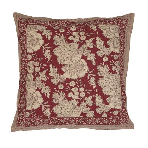 Kuddfodral - SONIA - RÖD - 48x48 cm - www.frokenfraken.se