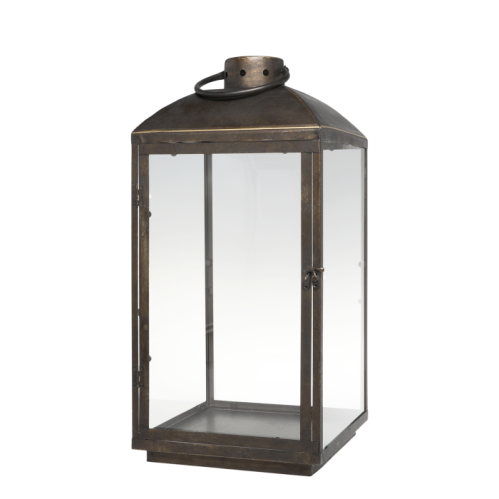 Lykta M - Antik Mässing - 66 x 30 x 29 cm - www.frokenfraken.se