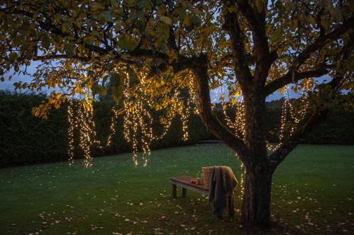 Ljusslinga - Utomhus - 800 st led varmvit - 16 meter - www.frokenfraken.se