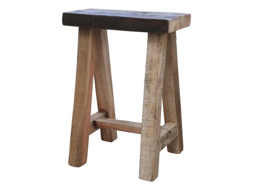 Pall - Rektangulär topp - Återvunnet trä - 55 x 40 cm - 2-pack - www.frokenfraken.se