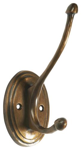 Krok dubbel mörk Mässing - 5 X 11 CM - www.frokenfraken.se