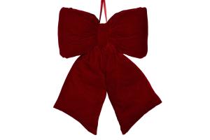 Hänge - Rosett - Sammet - Röd - 56 x 40 cm - www.frokenfraken.se