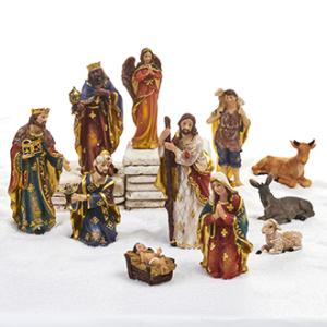 Julpynt - Religiösa figurer - 11 st - www.frokenfraken.se