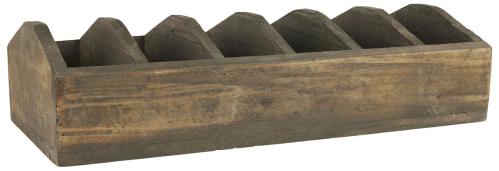 Trälåda - Stora fack - 25,5 x 13,5 x 53 cm - www.frokenfraken.se